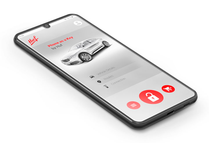 Huf Phone as a Key - digitaler Autoschlüssel