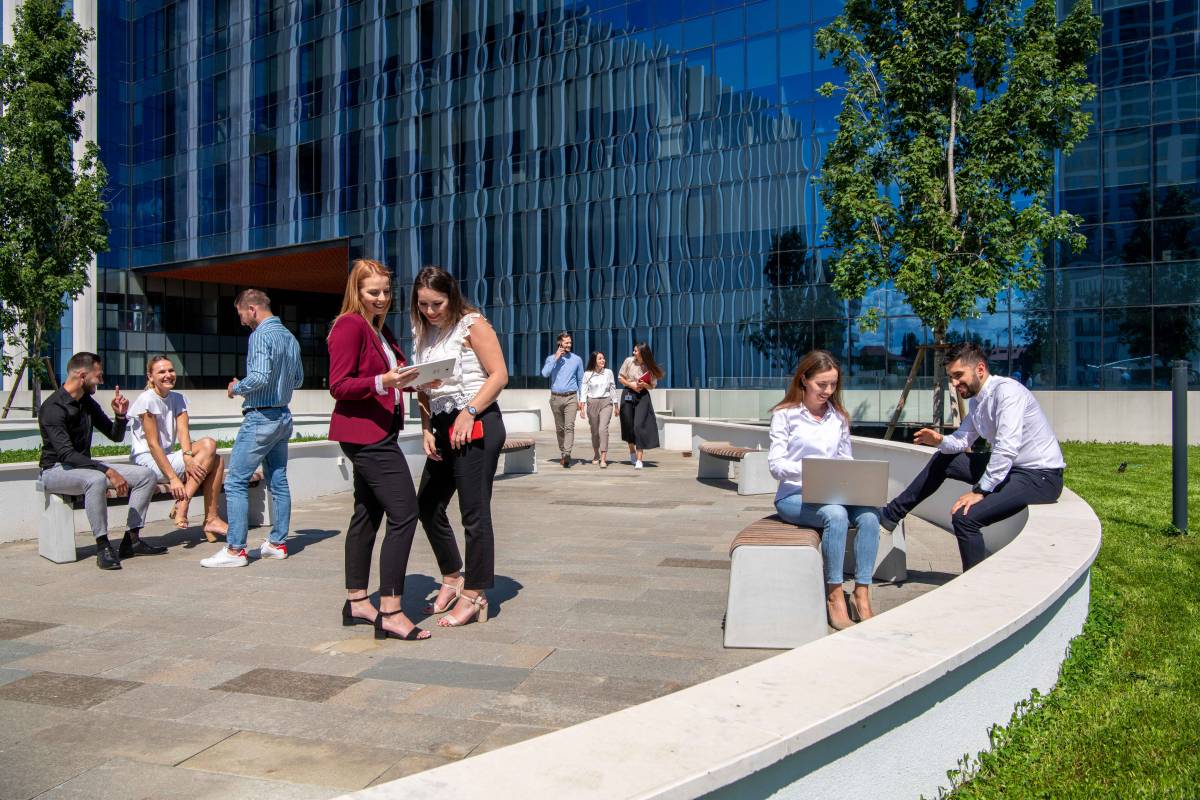 Huf office for software engineering at ISHO Campus in Timisoara