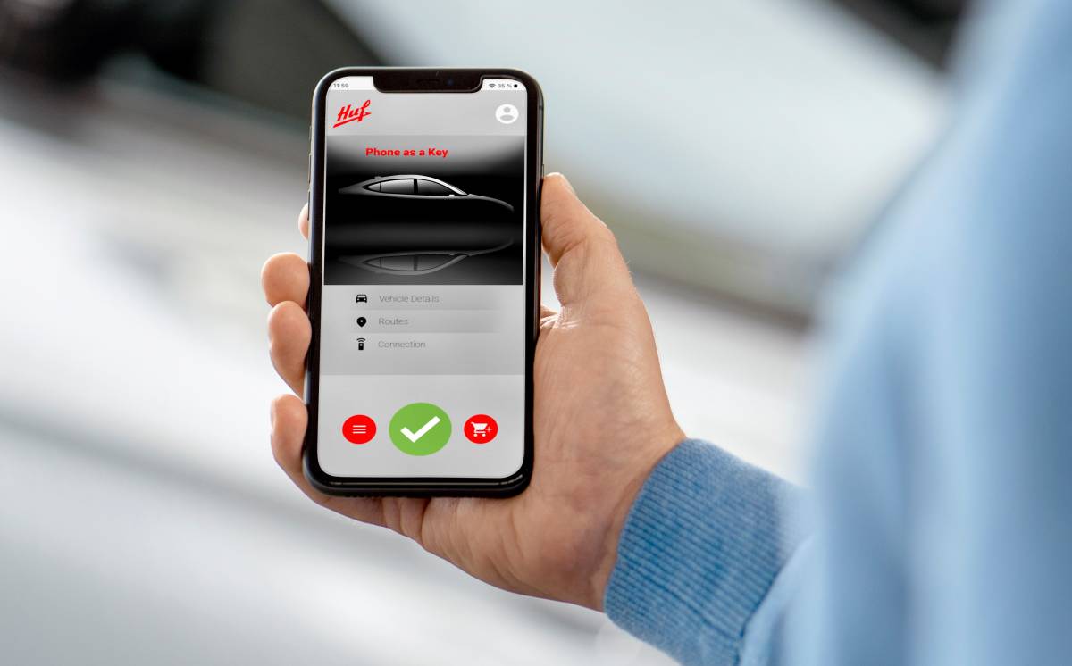 Huf wins series order for UWB based Phone as key managing digital car keys