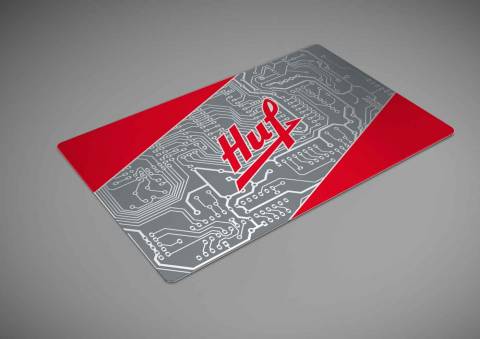 Huf NFC Smart Card in Metal and Red color